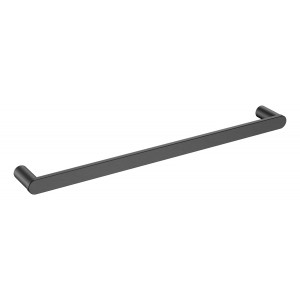 SS Round Gun Metal Grey 605 Single Towel Rail